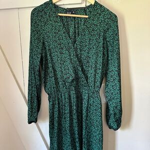 Gap green floral dress